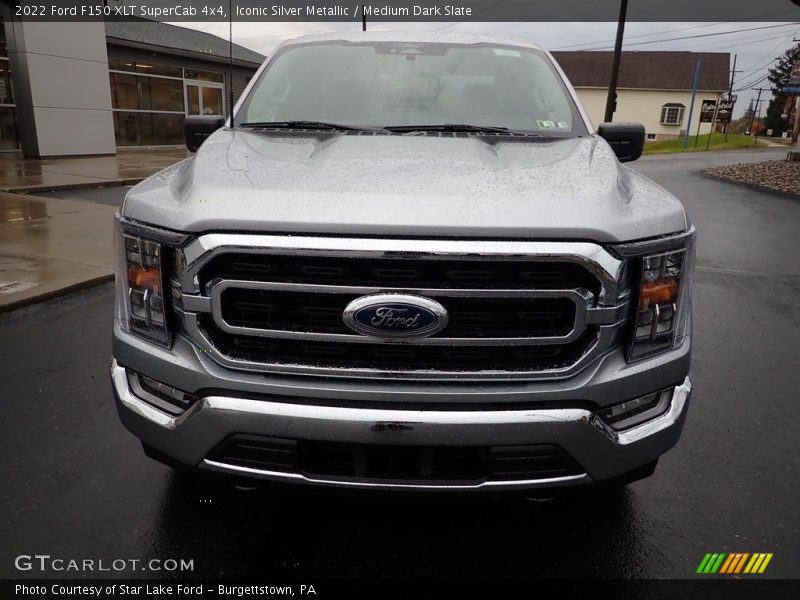 Iconic Silver Metallic / Medium Dark Slate 2022 Ford F150 XLT SuperCab 4x4