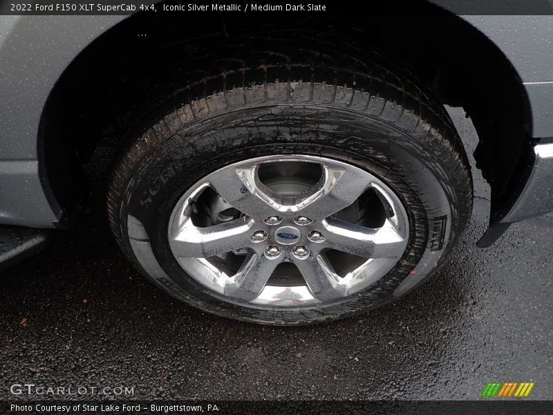 Iconic Silver Metallic / Medium Dark Slate 2022 Ford F150 XLT SuperCab 4x4
