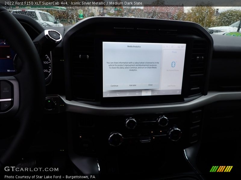 Iconic Silver Metallic / Medium Dark Slate 2022 Ford F150 XLT SuperCab 4x4