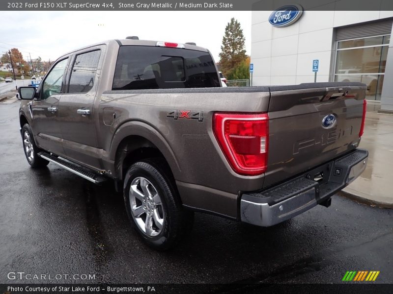 Stone Gray Metallic / Medium Dark Slate 2022 Ford F150 XLT SuperCrew 4x4