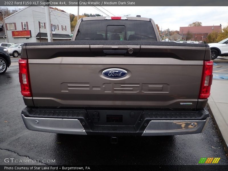 Stone Gray Metallic / Medium Dark Slate 2022 Ford F150 XLT SuperCrew 4x4