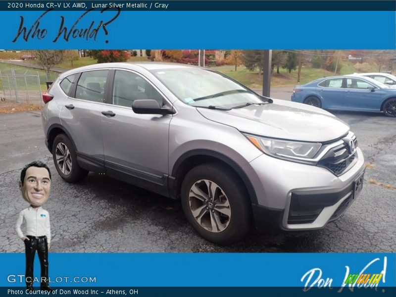 Lunar Silver Metallic / Gray 2020 Honda CR-V LX AWD