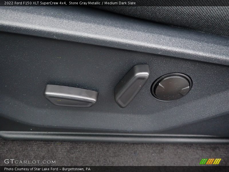 Stone Gray Metallic / Medium Dark Slate 2022 Ford F150 XLT SuperCrew 4x4