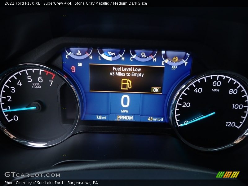 Stone Gray Metallic / Medium Dark Slate 2022 Ford F150 XLT SuperCrew 4x4