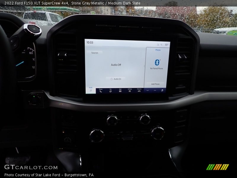 Stone Gray Metallic / Medium Dark Slate 2022 Ford F150 XLT SuperCrew 4x4