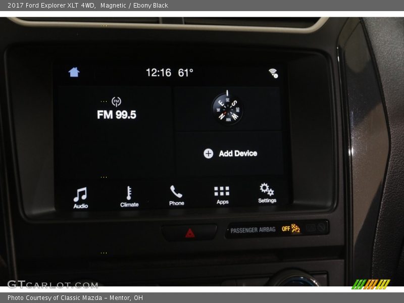 Magnetic / Ebony Black 2017 Ford Explorer XLT 4WD