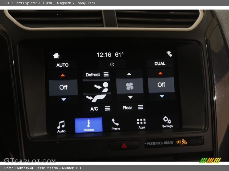 Magnetic / Ebony Black 2017 Ford Explorer XLT 4WD