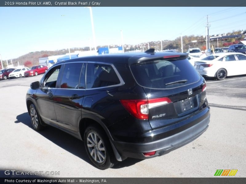 Crystal Black Pearl / Gray 2019 Honda Pilot LX AWD