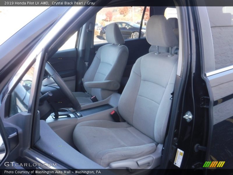 Crystal Black Pearl / Gray 2019 Honda Pilot LX AWD