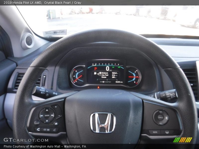 Crystal Black Pearl / Gray 2019 Honda Pilot LX AWD
