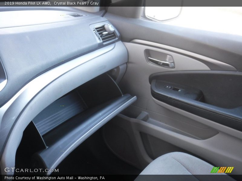 Crystal Black Pearl / Gray 2019 Honda Pilot LX AWD