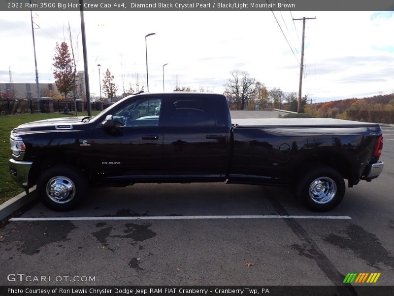 Diamond Black Crystal Pearl / Black/Light Mountain Brown 2022 Ram 3500 Big Horn Crew Cab 4x4