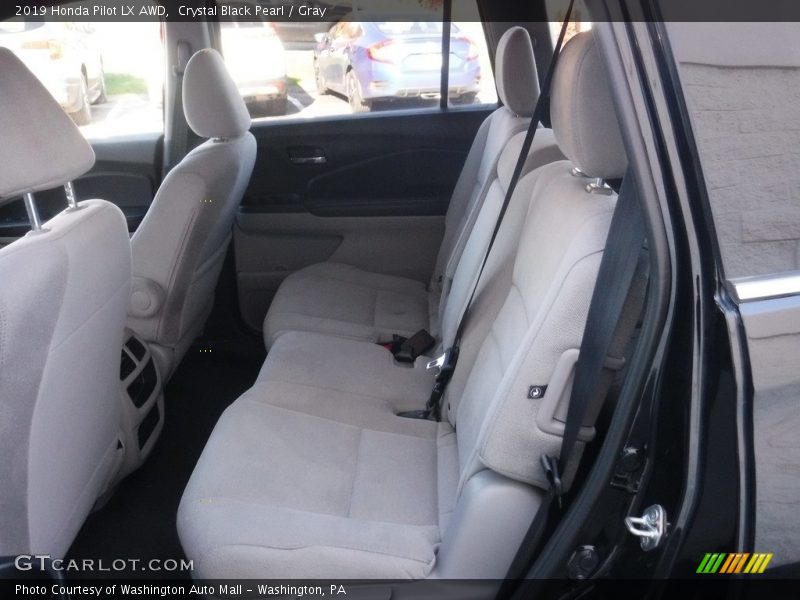Crystal Black Pearl / Gray 2019 Honda Pilot LX AWD
