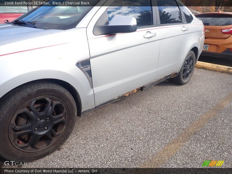 Black / Charcoal Black 2008 Ford Focus SE Sedan