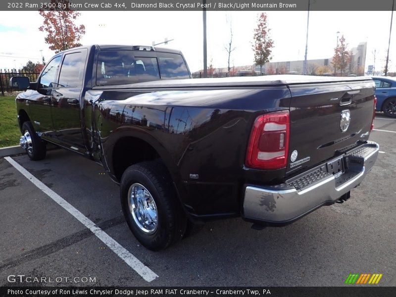Diamond Black Crystal Pearl / Black/Light Mountain Brown 2022 Ram 3500 Big Horn Crew Cab 4x4