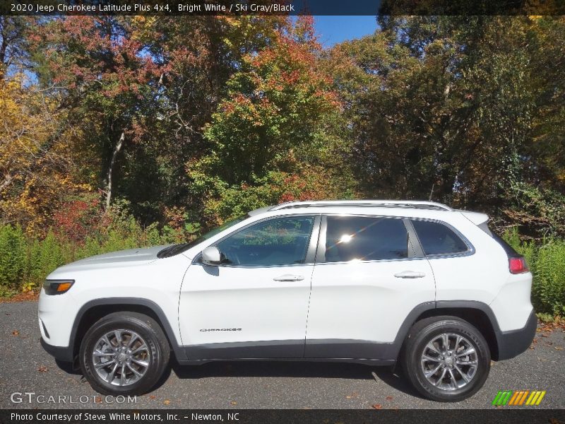 Bright White / Ski Gray/Black 2020 Jeep Cherokee Latitude Plus 4x4