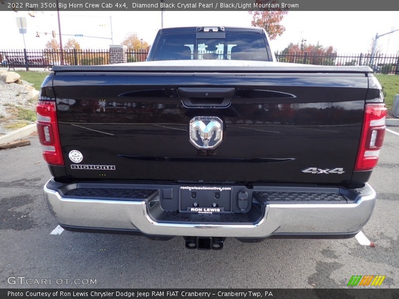 Diamond Black Crystal Pearl / Black/Light Mountain Brown 2022 Ram 3500 Big Horn Crew Cab 4x4