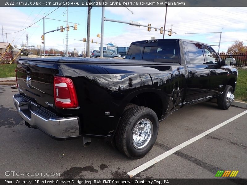 Diamond Black Crystal Pearl / Black/Light Mountain Brown 2022 Ram 3500 Big Horn Crew Cab 4x4