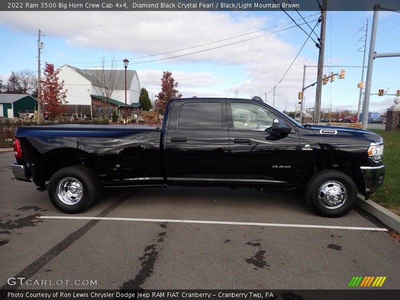 Diamond Black Crystal Pearl / Black/Light Mountain Brown 2022 Ram 3500 Big Horn Crew Cab 4x4