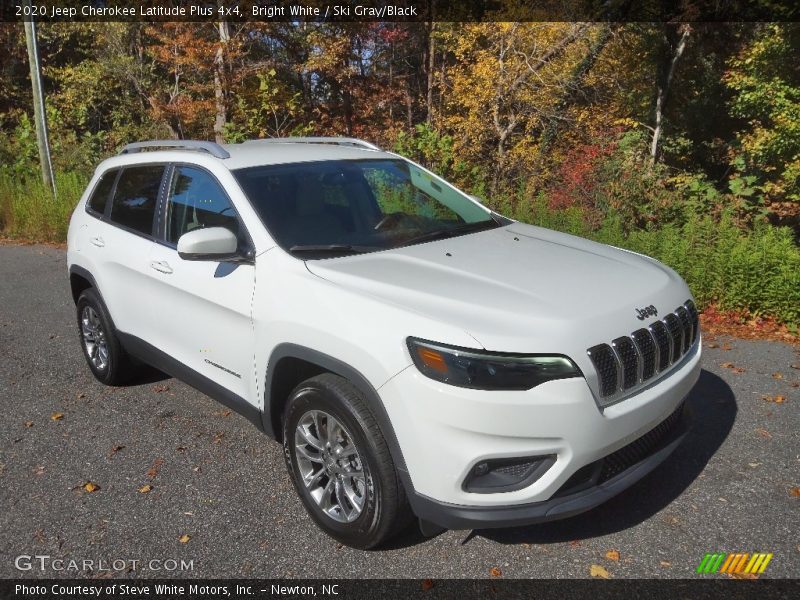 Bright White / Ski Gray/Black 2020 Jeep Cherokee Latitude Plus 4x4