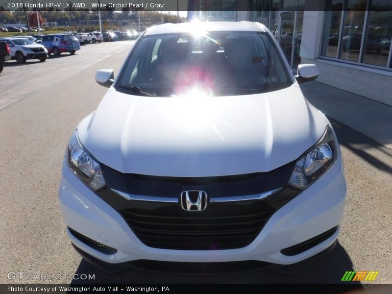 White Orchid Pearl / Gray 2018 Honda HR-V LX AWD