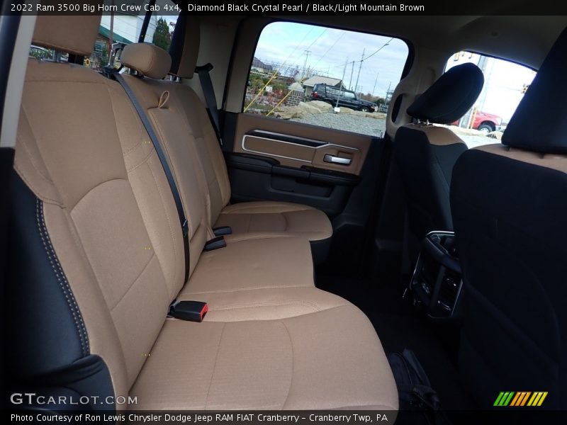 Diamond Black Crystal Pearl / Black/Light Mountain Brown 2022 Ram 3500 Big Horn Crew Cab 4x4