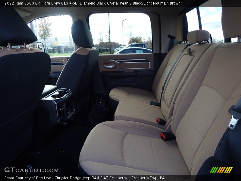Diamond Black Crystal Pearl / Black/Light Mountain Brown 2022 Ram 3500 Big Horn Crew Cab 4x4