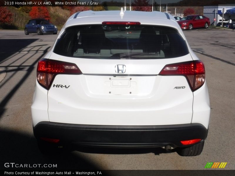 White Orchid Pearl / Gray 2018 Honda HR-V LX AWD