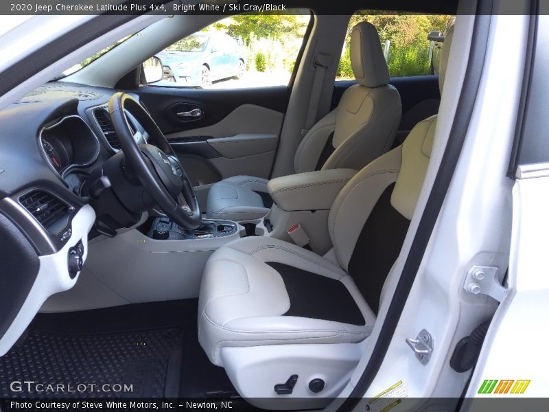 Bright White / Ski Gray/Black 2020 Jeep Cherokee Latitude Plus 4x4