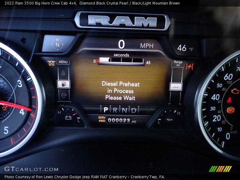 Diamond Black Crystal Pearl / Black/Light Mountain Brown 2022 Ram 3500 Big Horn Crew Cab 4x4