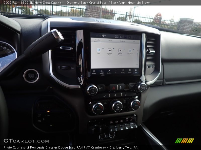 Diamond Black Crystal Pearl / Black/Light Mountain Brown 2022 Ram 3500 Big Horn Crew Cab 4x4