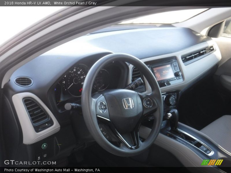 White Orchid Pearl / Gray 2018 Honda HR-V LX AWD