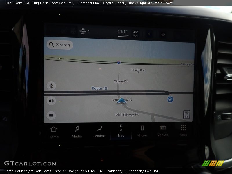Diamond Black Crystal Pearl / Black/Light Mountain Brown 2022 Ram 3500 Big Horn Crew Cab 4x4