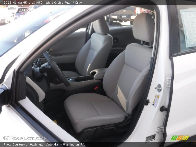 White Orchid Pearl / Gray 2018 Honda HR-V LX AWD