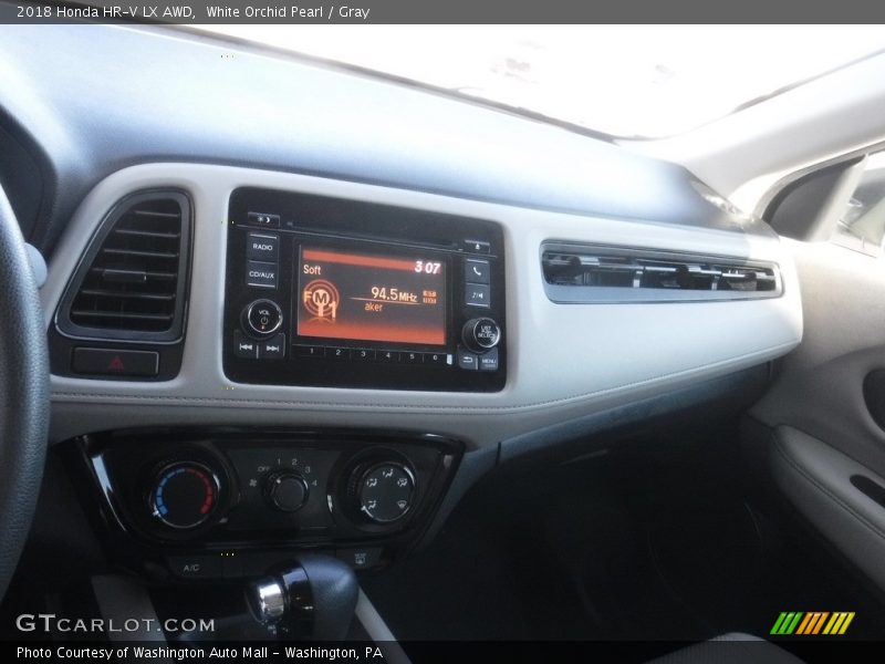 White Orchid Pearl / Gray 2018 Honda HR-V LX AWD