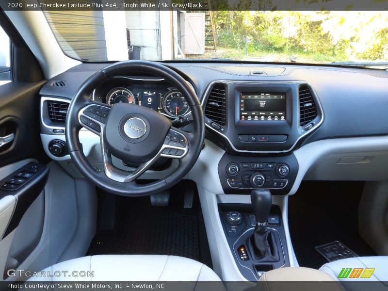 Bright White / Ski Gray/Black 2020 Jeep Cherokee Latitude Plus 4x4