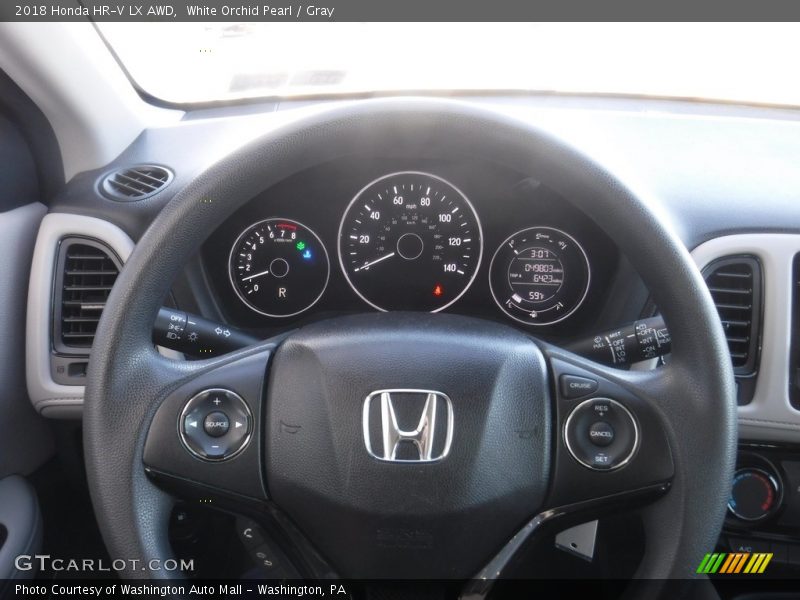 White Orchid Pearl / Gray 2018 Honda HR-V LX AWD