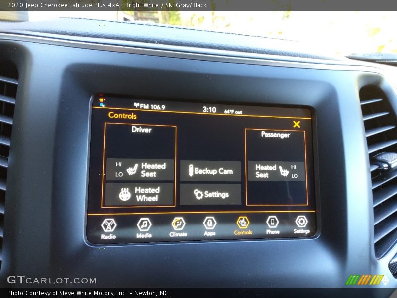 Bright White / Ski Gray/Black 2020 Jeep Cherokee Latitude Plus 4x4