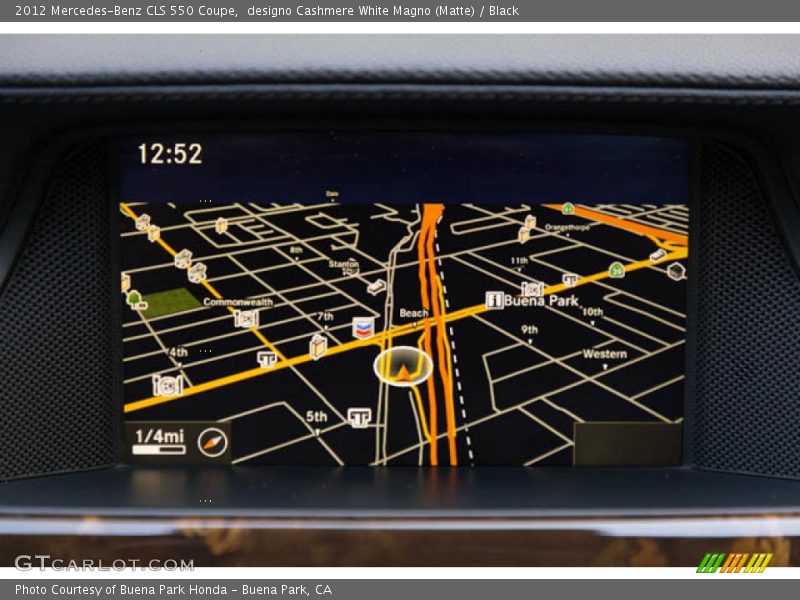 Navigation of 2012 CLS 550 Coupe