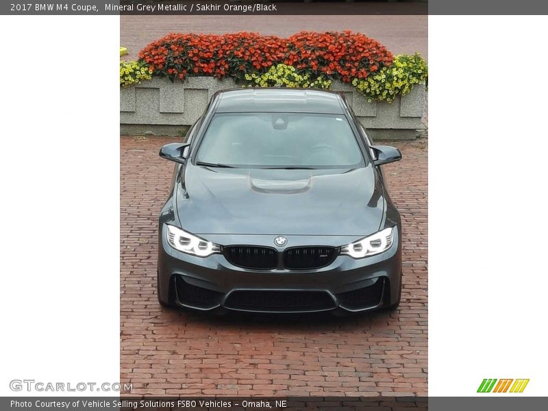 Mineral Grey Metallic / Sakhir Orange/Black 2017 BMW M4 Coupe