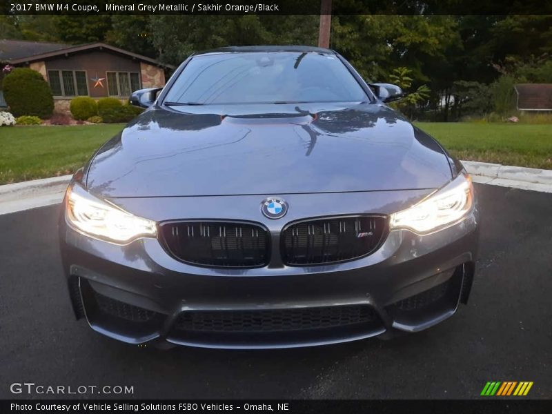 Mineral Grey Metallic / Sakhir Orange/Black 2017 BMW M4 Coupe