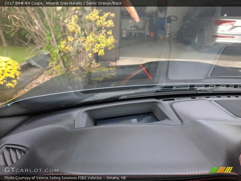 Mineral Grey Metallic / Sakhir Orange/Black 2017 BMW M4 Coupe