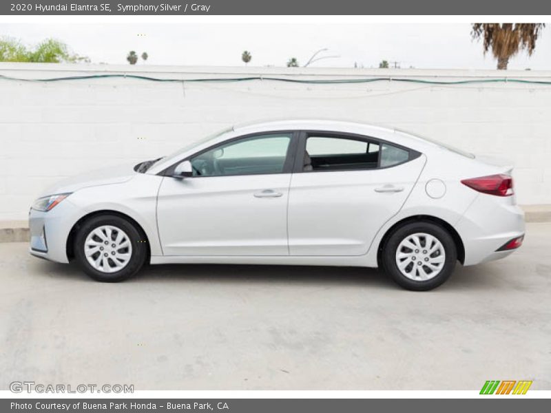 Symphony Silver / Gray 2020 Hyundai Elantra SE