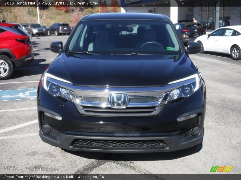 Crystal Black Pearl / Gray 2019 Honda Pilot LX AWD