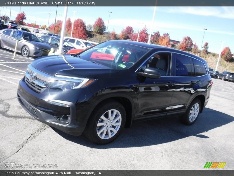 Crystal Black Pearl / Gray 2019 Honda Pilot LX AWD