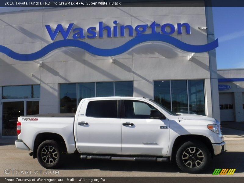 Super White / Black 2016 Toyota Tundra TRD Pro CrewMax 4x4