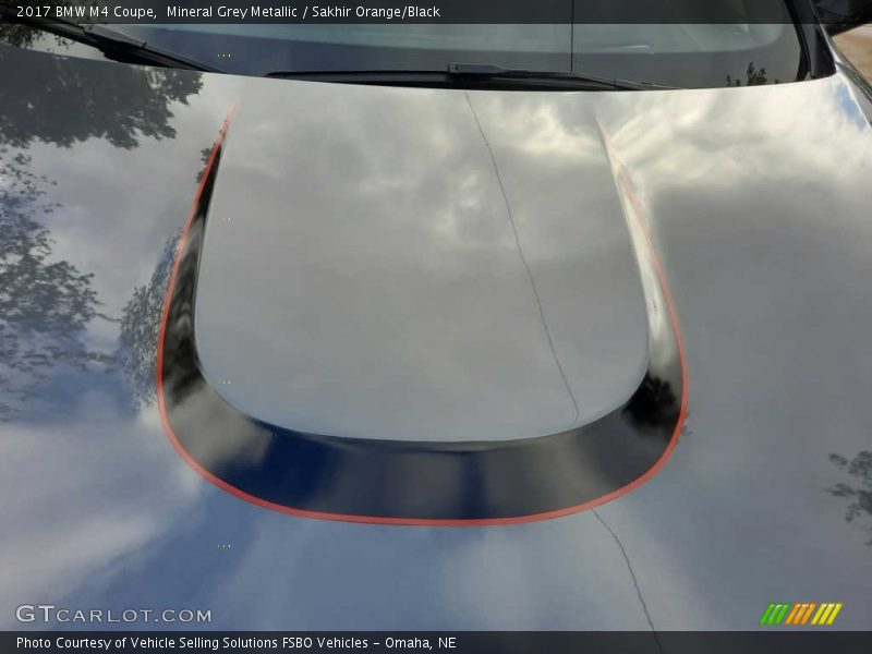Mineral Grey Metallic / Sakhir Orange/Black 2017 BMW M4 Coupe