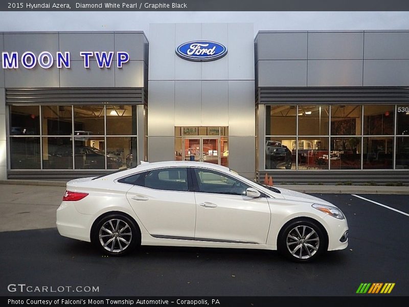 Diamond White Pearl / Graphite Black 2015 Hyundai Azera