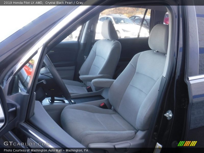 Crystal Black Pearl / Gray 2019 Honda Pilot LX AWD