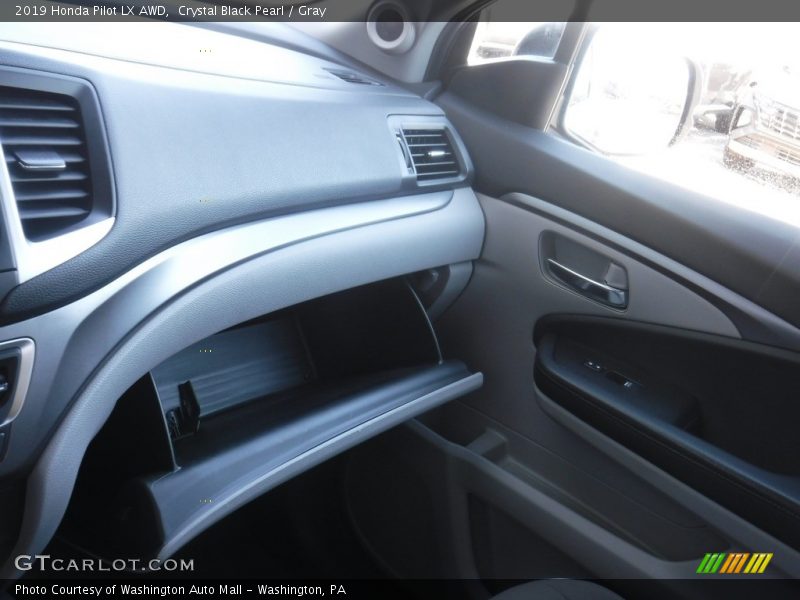 Crystal Black Pearl / Gray 2019 Honda Pilot LX AWD